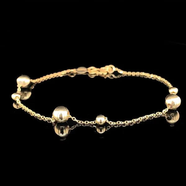Yellow Gold Bead Bracelet Geralds Jewelry Oak Harbor, WA