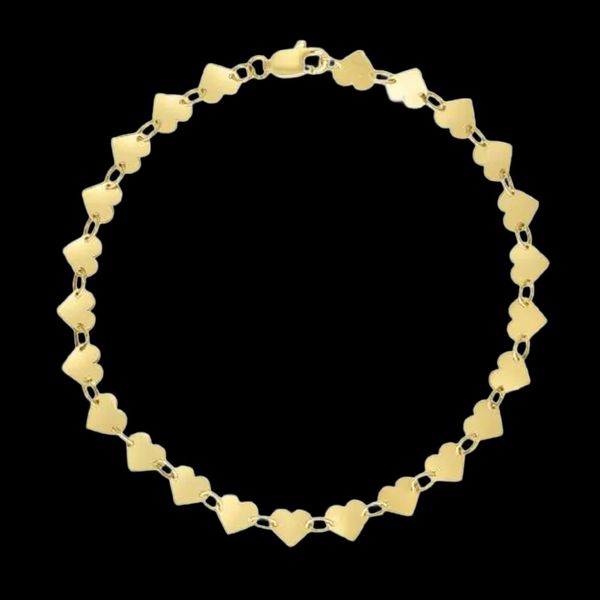 Mirrored Chain Heart Bracelet Geralds Jewelry Oak Harbor, WA