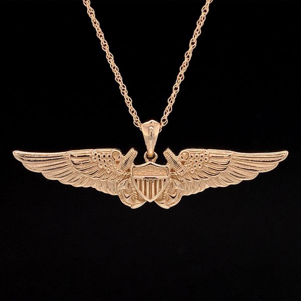 Sweetheart Size NFO Wings Pendant Geralds Jewelry Oak Harbor, WA