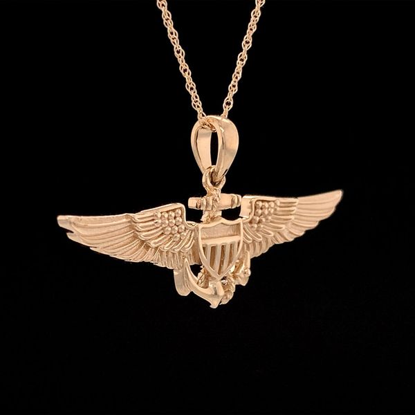 Sweetheart Size Pilot Wings Pendant Image 2 Geralds Jewelry Oak Harbor, WA