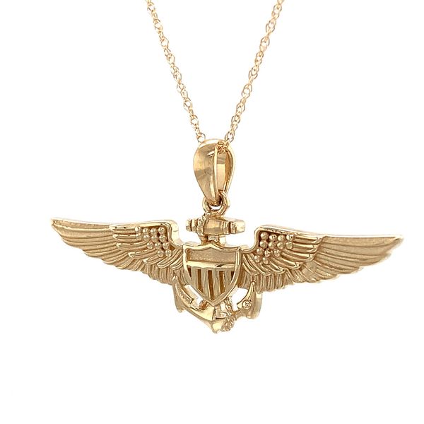 Sweetheart Size Pilot Wings Pendant Image 5 Geralds Jewelry Oak Harbor, WA