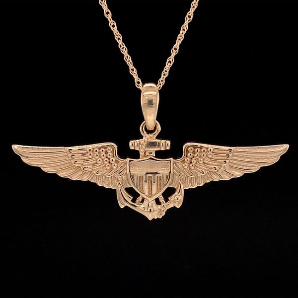 Sweetheart Size Pilot Wings Pendant Geralds Jewelry Oak Harbor, WA