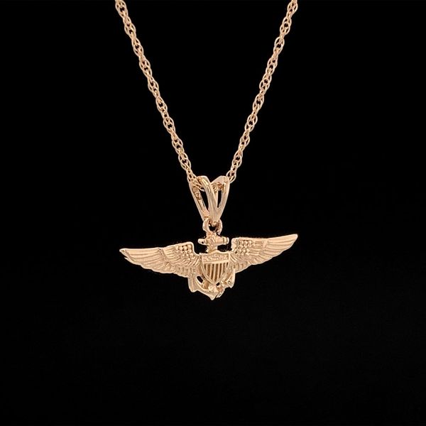 Mini Size Pilot Wings Pendant Image 3 Geralds Jewelry Oak Harbor, WA