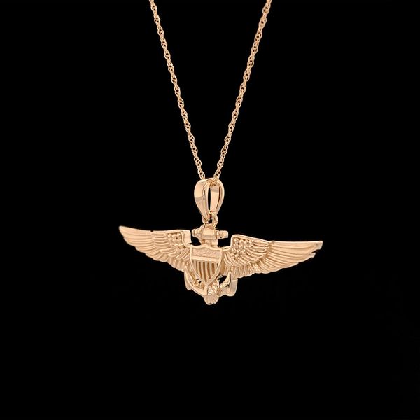 Sweetheart Size Pilot Wings Pendant Image 3 Geralds Jewelry Oak Harbor, WA