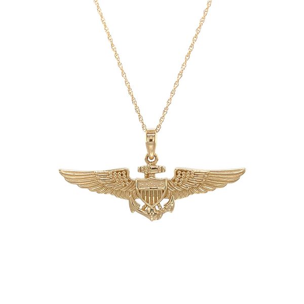 Sweetheart Size Pilot Wings Pendant Image 5 Geralds Jewelry Oak Harbor, WA