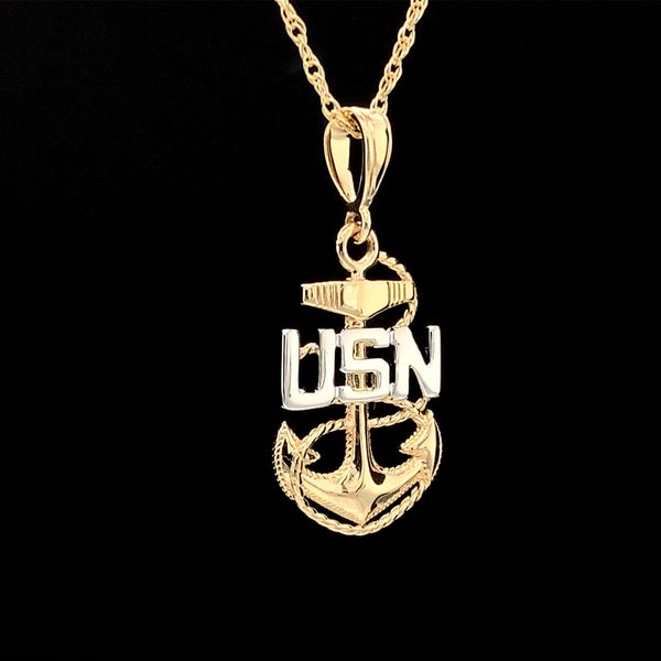 Custom US Navy CPO Pendant Image 2 Geralds Jewelry Oak Harbor, WA