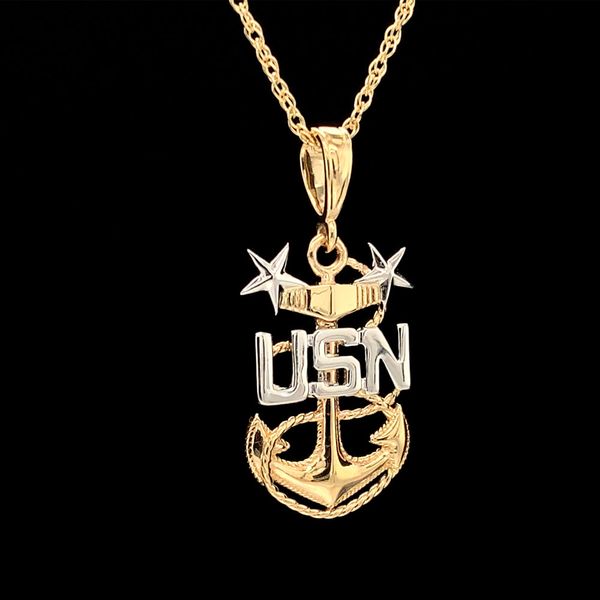 Custom US Navy Master Chief Pendant Image 3 Geralds Jewelry Oak Harbor, WA