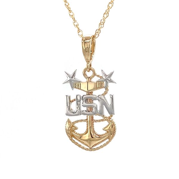 Custom US Navy Master Chief Pendant Image 5 Geralds Jewelry Oak Harbor, WA