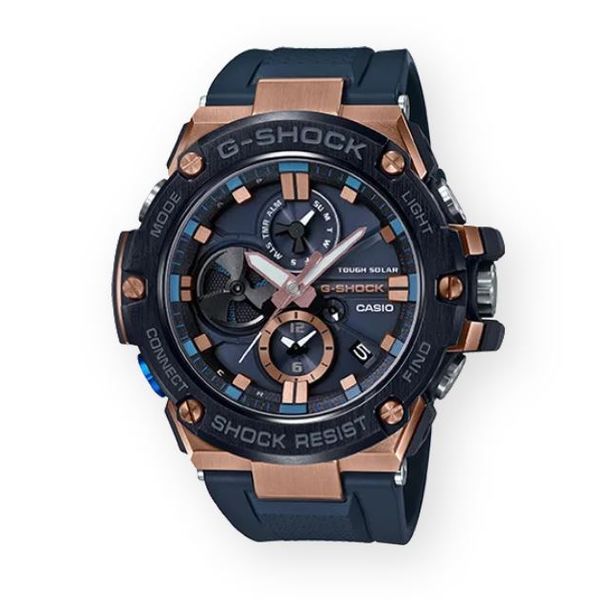 G-Shock, G-Steel Watch with Rose Accents Geralds Jewelry Oak Harbor, WA