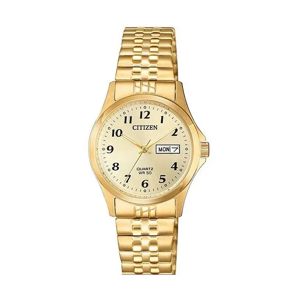 Ladies Citizen Gold-Tone Stainless Steel Quartz Watch Geralds Jewelry Oak Harbor, WA