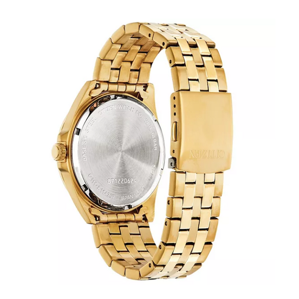 Men's Citizen Gold-Tone Stainless Steel Black Dial Quartz Watch Image 2 Geralds Jewelry Oak Harbor, WA