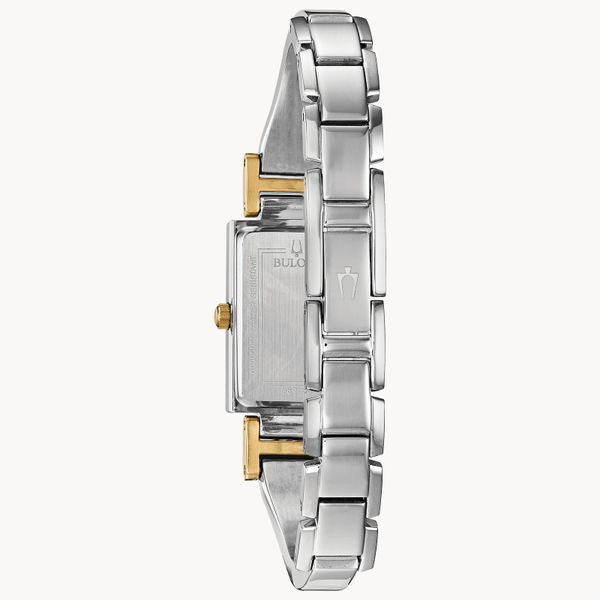 Bulova Ladies Dress Classic Two-Tone Watch Image 3 Geralds Jewelry Oak Harbor, WA