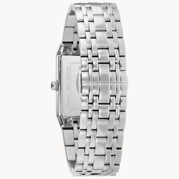 Bulova Modern Quadra Silver-Tone Men's Watch Image 3 Geralds Jewelry Oak Harbor, WA