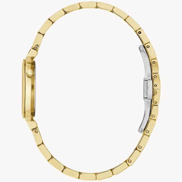 Bulova Ladies Regatta Yellow-Tone and Diamond Watch Image 2 Geralds Jewelry Oak Harbor, WA