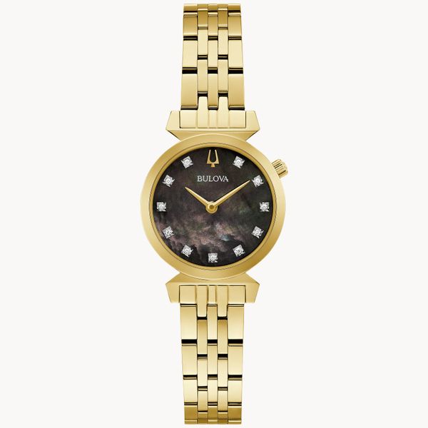 Bulova Ladies Regatta Yellow-Tone and Diamond Watch Geralds Jewelry Oak Harbor, WA