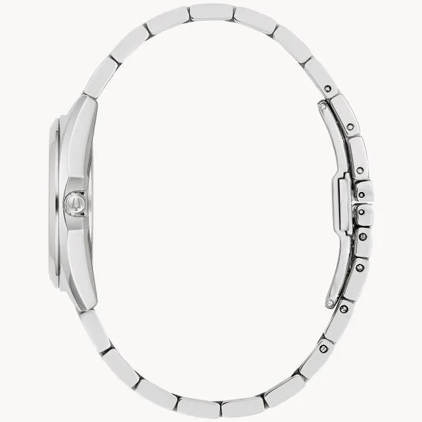 Bulova Ladies Classic Surveyor Purple Dial and Accent Diamond Watch Image 2 Geralds Jewelry Oak Harbor, WA
