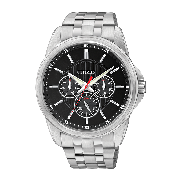 Men's Citizen Silver-Tone Stainless Steel Quartz Watch Geralds Jewelry Oak Harbor, WA