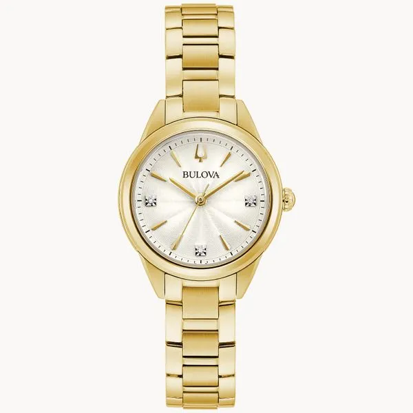 Bulova Ladies Classic Sutton Yellow-Tone Watch Geralds Jewelry Oak Harbor, WA