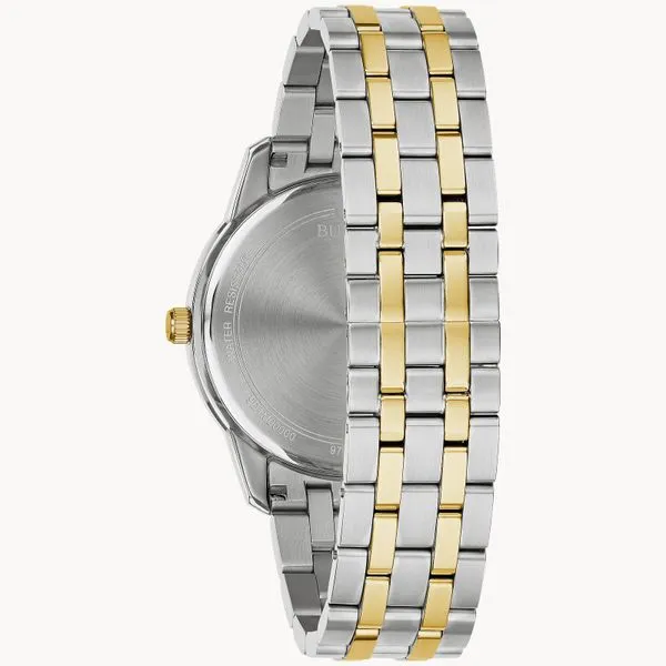 Bulova Diamond Classic Sutton Two Tone Watch Image 3 Geralds Jewelry Oak Harbor, WA
