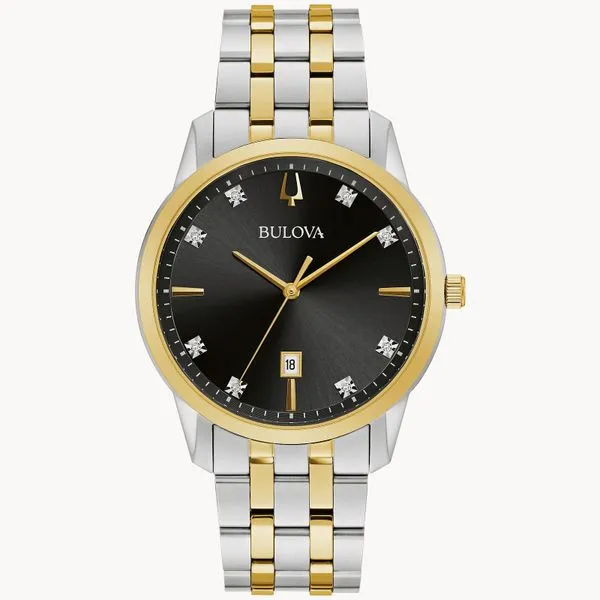 Bulova Diamond Classic Sutton Two Tone Watch Geralds Jewelry Oak Harbor, WA