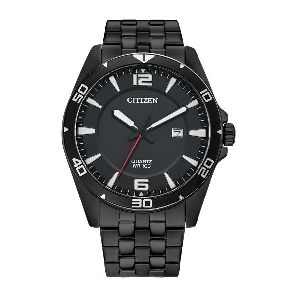Men's Citizen Black Stainless Steel Watch Geralds Jewelry Oak Harbor, WA