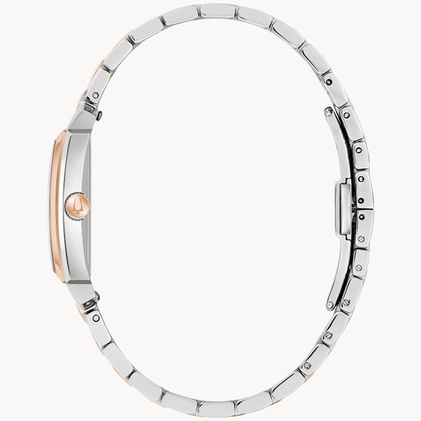 Bulova Ladies Classic Sutton Rose and SilverTwo-Tone Watch Image 2 Geralds Jewelry Oak Harbor, WA