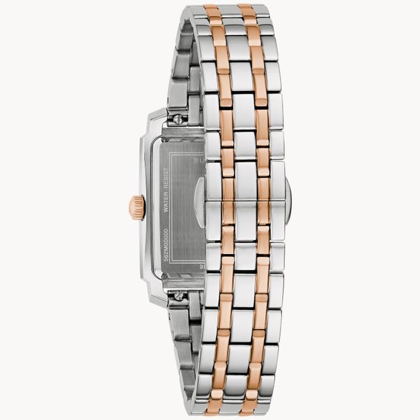 Bulova Ladies Classic Sutton Rose and SilverTwo-Tone Watch Image 3 Geralds Jewelry Oak Harbor, WA