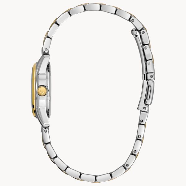 Bulova Ladies Classic Two-Tone Stainless Steel Watch Image 2 Geralds Jewelry Oak Harbor, WA