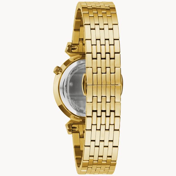 Bulova Ladies Classic Regatta Diamond Yellow-Tone Watch Image 3 Geralds Jewelry Oak Harbor, WA