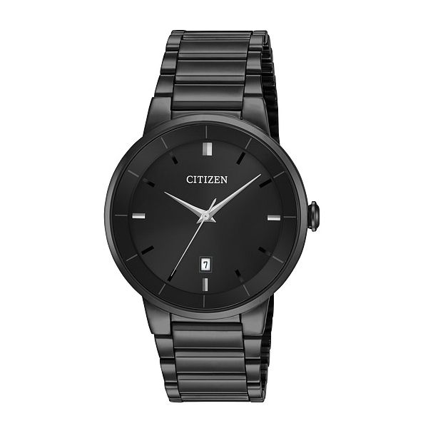 Men's Citizen Black Stainless Steel Quartz Watch Geralds Jewelry Oak Harbor, WA