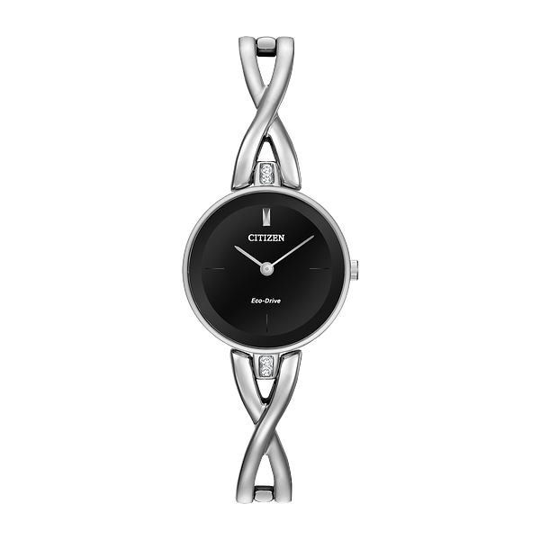 Citizen Ladies Axiom White-Tone Eco-Drive Watch Geralds Jewelry Oak Harbor, WA