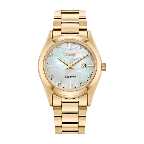 Citizen Ladies Sport Luxury Yellow-Tone Eco-Drive Watch Geralds Jewelry Oak Harbor, WA