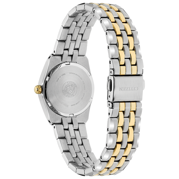 Citizen Ladies Corso White and Yellow-Tone Blue Dial Eco-Drive Watch Image 3 Geralds Jewelry Oak Harbor, WA