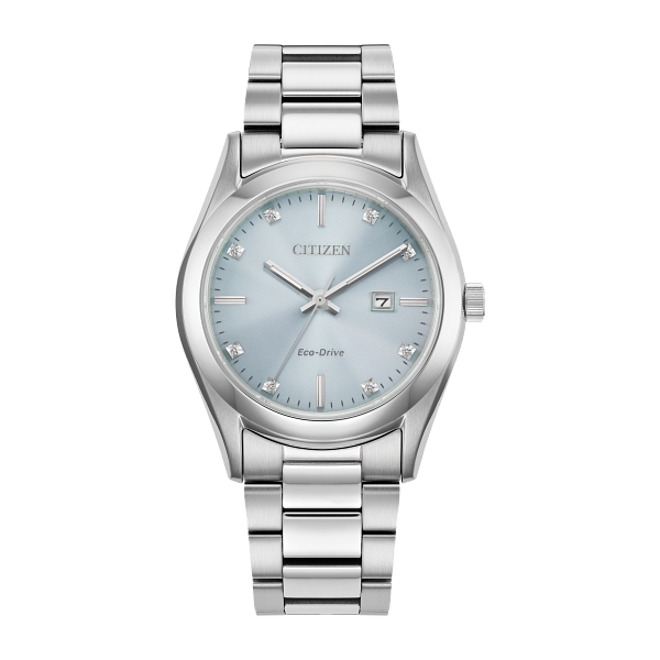 Citizen Ladies Sport Luxury White-Tone Eco-Drive Watch Geralds Jewelry Oak Harbor, WA