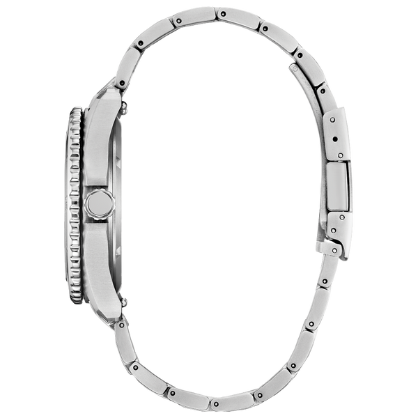 Citizen Men's Brycen Silver-Tone and Orange Dial Eco-Drive Watch Image 2 Geralds Jewelry Oak Harbor, WA