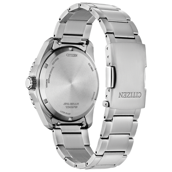 Citizen Men's Brycen Silver-Tone and Orange Dial Eco-Drive Watch Image 3 Geralds Jewelry Oak Harbor, WA