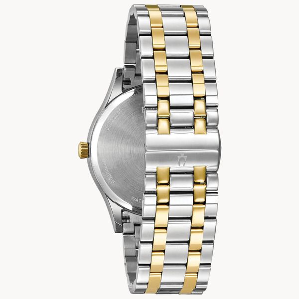 Bulova Men's Classic Diamond Two-Tone Watch Image 3 Geralds Jewelry Oak Harbor, WA