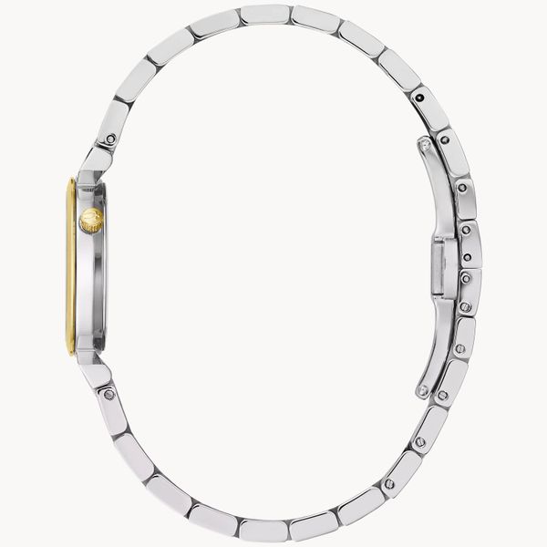 Bulova Ladies Classic Regatta Two-Tone and Diamond Watch Image 2 Geralds Jewelry Oak Harbor, WA