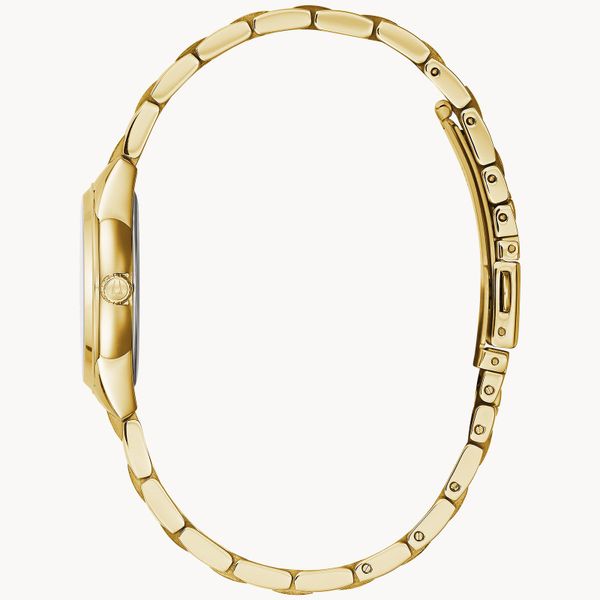 Bulova Ladies Classic Sutton Yellow-Tone with Diamond Watch Image 2 Geralds Jewelry Oak Harbor, WA