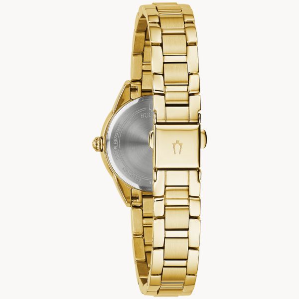 Bulova Ladies Classic Sutton Yellow-Tone with Diamond Watch Image 3 Geralds Jewelry Oak Harbor, WA