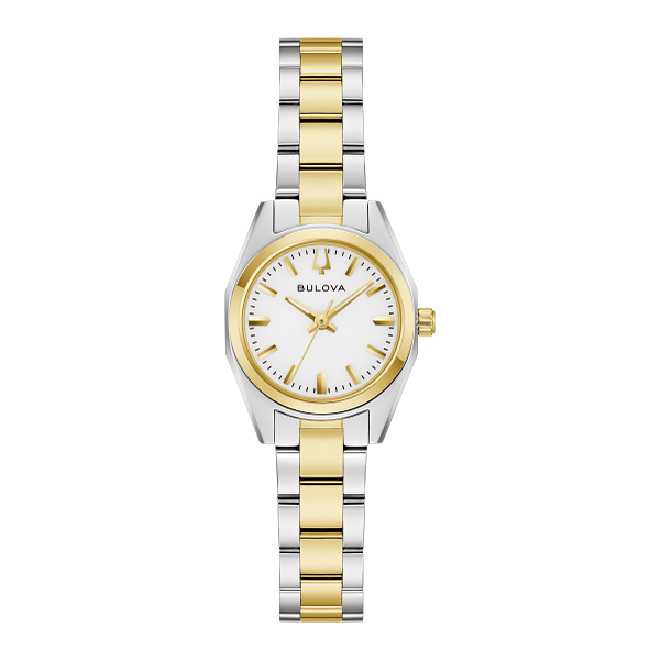 Bulova Ladies Surveyor Two-Tone Watch Geralds Jewelry Oak Harbor, WA