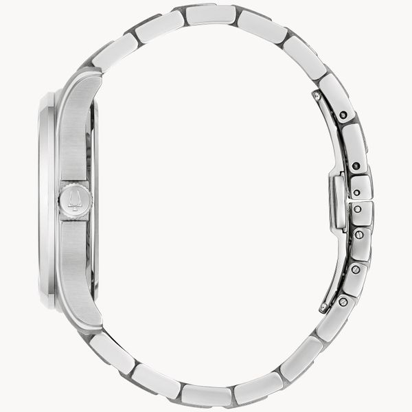 Bulova Wilton Stainless Steel Men's Watch Image 2 Geralds Jewelry Oak Harbor, WA