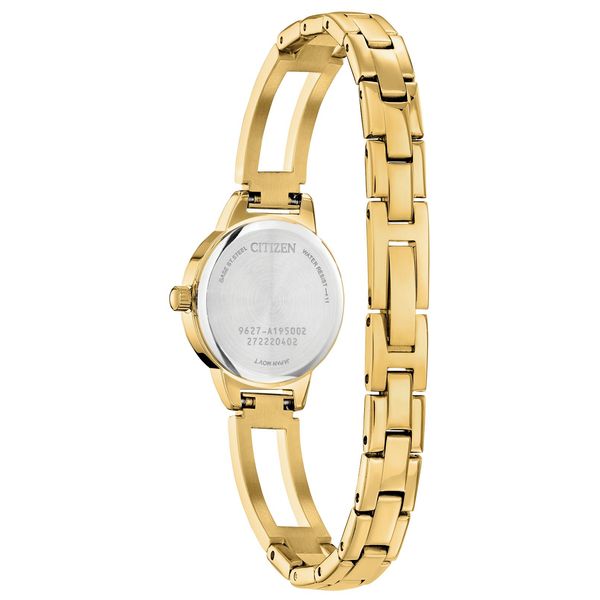 Citizen Ladies Yellow-Tone Black Dial Stainless Steel Watch Image 3 Geralds Jewelry Oak Harbor, WA
