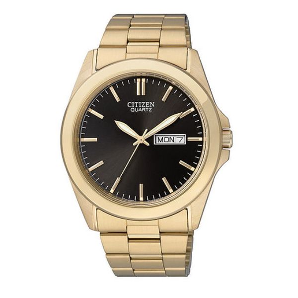 Citizen Men's Yellow-Tone Stainless Steel Quartz Watch Geralds Jewelry Oak Harbor, WA