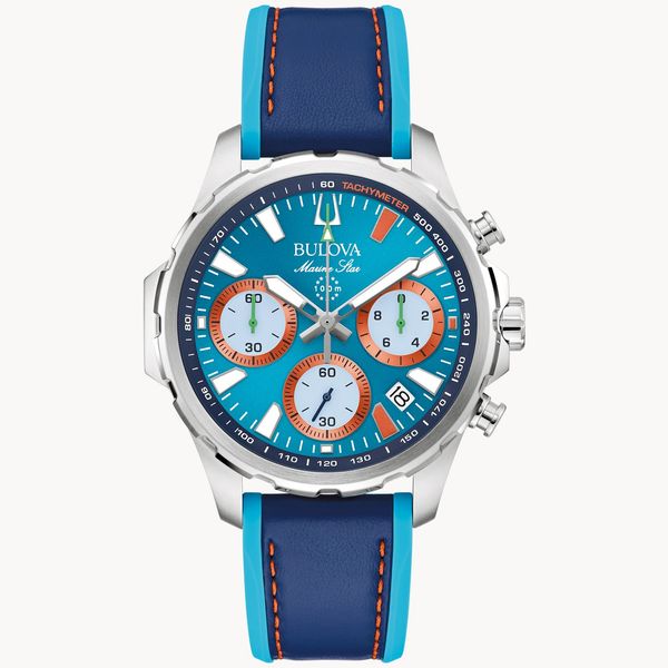 Bulova Men's E1 Team Miami Marine Star Watch Geralds Jewelry Oak Harbor, WA