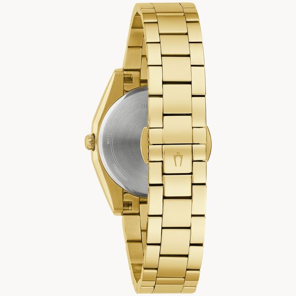 Bulova Ladies Surveyor Yellow-Tone with Diamond Watch Image 3 Geralds Jewelry Oak Harbor, WA