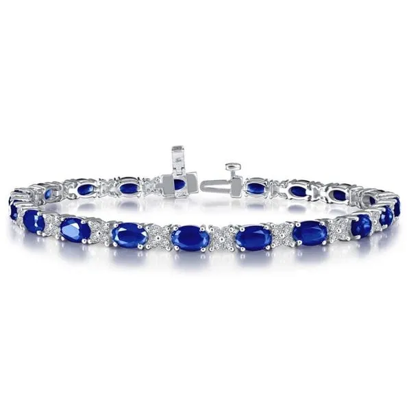 Lafonn Lab Grown Sapphires and Lassaire Bracelet Geralds Jewelry Oak Harbor, WA