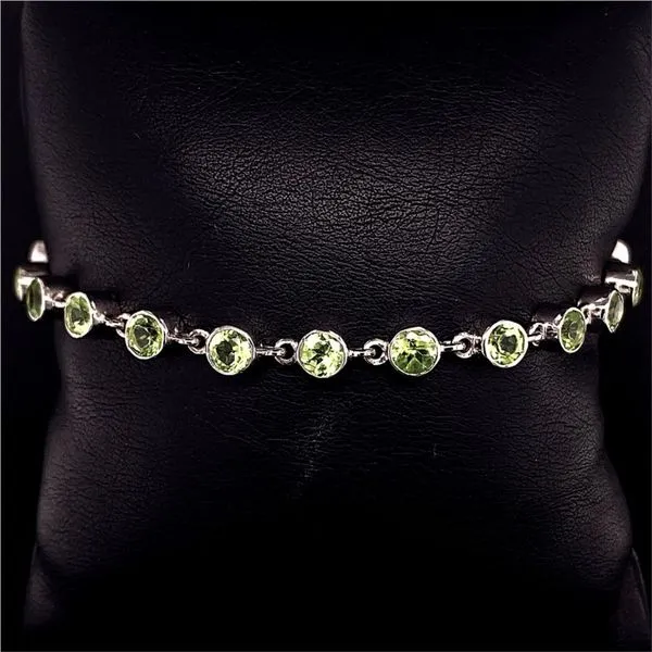 4MM Round Peridot Bracelet Image 2 Geralds Jewelry Oak Harbor, WA