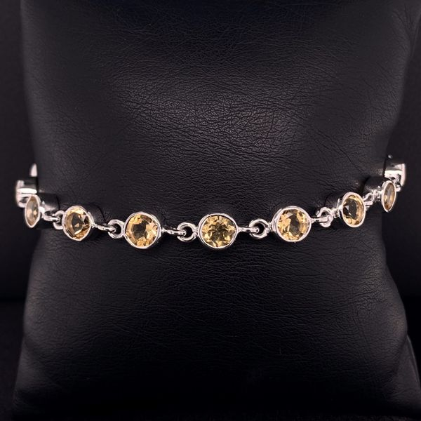 5mm Round Citrine Bracelet Image 2 Geralds Jewelry Oak Harbor, WA