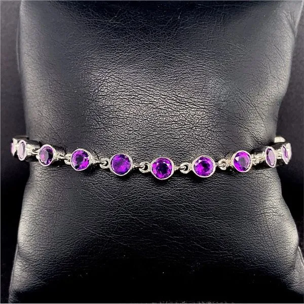 4mm Round Amethyst Bracelet Geralds Jewelry Oak Harbor, WA